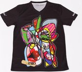 Musou*a-pop T-shirt Cherry (slimfit/dryfit) zwart S