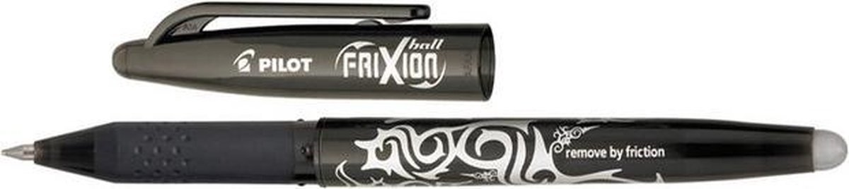 Pilot Frixion – Rollerball Pen – Zwart 0.7mm – uitgumbaar – 1 stuk - Pilot frixion