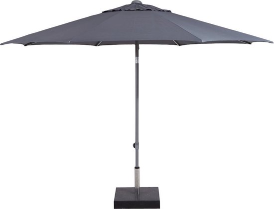 Shadowline Push-up parasol - Diameter: 300 cm - Deep grey | bol.com