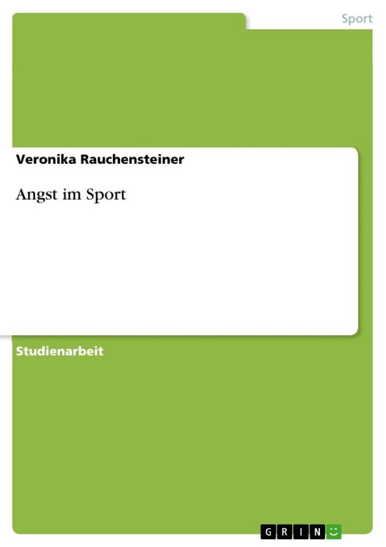 Angst im Sport - cover
