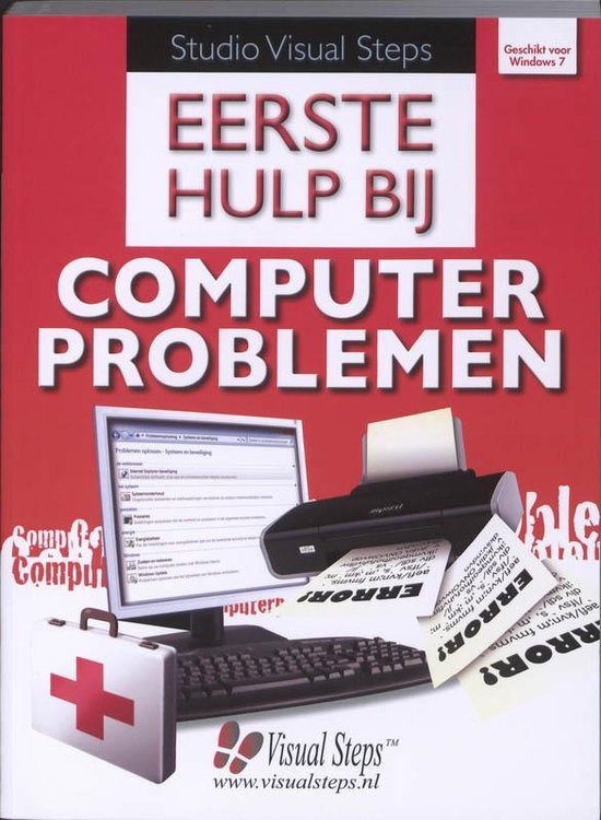 Cover van het boek 'Eerste hulp bij computerproblemen' van Studio Visual Steps