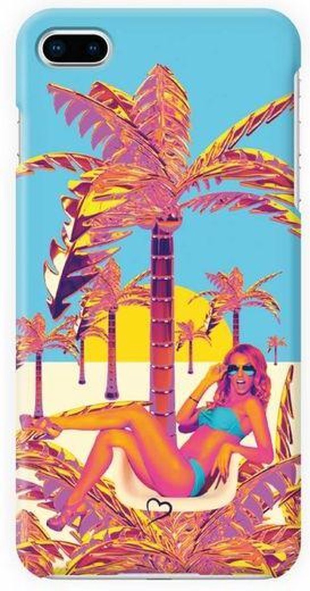 Fashionthings Golden palm tree iPhone 7/8 Plus Hoesje / Cover - Eco-friendly - Softcase