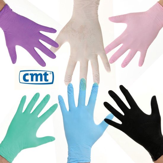 CMT soft nitril handschoenen poedervrij M zwart | bol.com