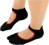 Sissel Pilates één teen antislip sokken - Maat Large/X-Large (40-45)