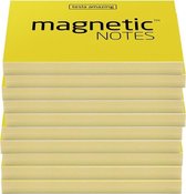 Magnetic Notes, set van 10 notitieboekjes maat S (70x50mm)x100 sheets Geel