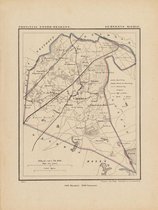 Historische kaart, plattegrond van gemeente Mierlo in Noord Brabant uit 1867 door Kuyper van Kaartcadeau.com