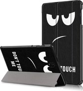 Tri-Fold Book Case Samsung Galaxy Tab S4 10.5 Hoesje - Don’t Touch