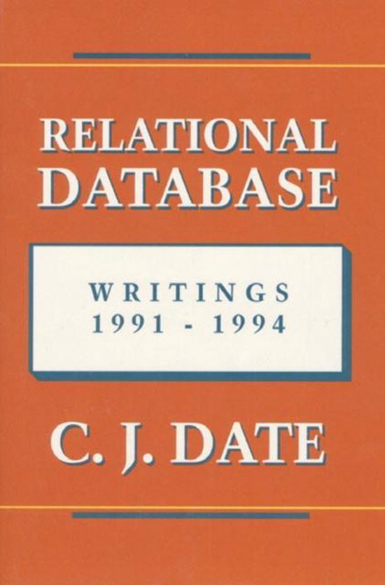 Relational Database Writings 1991-1994 - cover