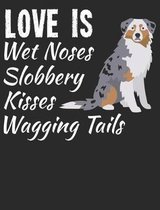 Love Is Wet Noses Slobbery Kisses Wagging Tails