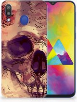 Geschikt voor Samsung Galaxy M20 Uniek TPU Hoesje Skullhead