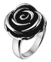 The Jewelry Collection Ring Roos - Staal