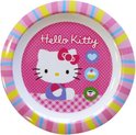 Hello Kitty ontbijtbord - 22 cm - melamine - roze