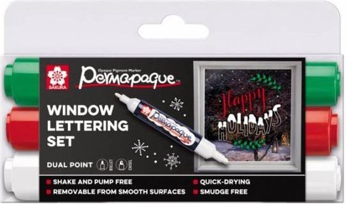 Window markers set á 3 stuks