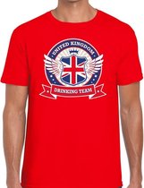 Rood Engeland drinking team t-shirt heren M