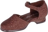 Galaschoen meisjes bruin / brons met glitters-23