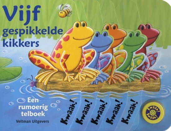 Cover van het boek '5 gespikkelde kikkers'