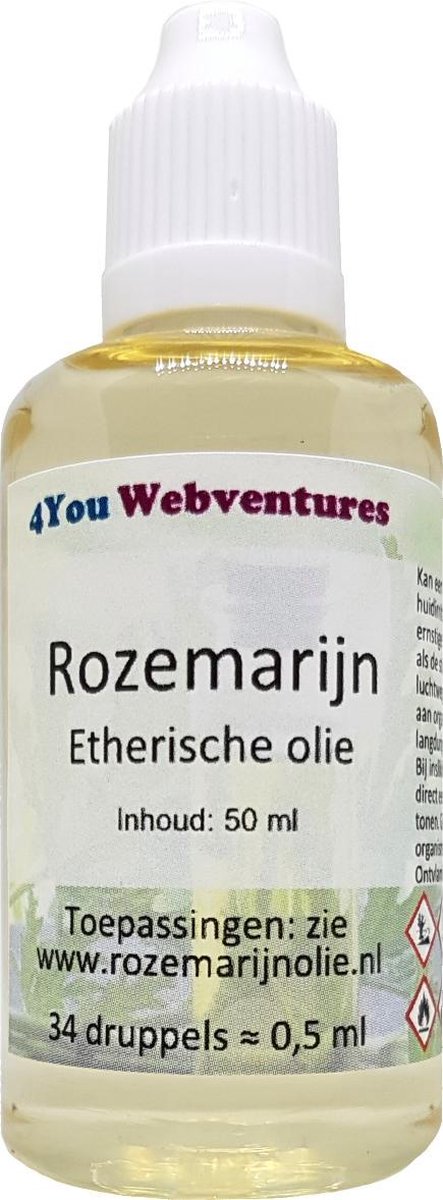 Goedkoopste Pure etherische rozemarijnolie - 50 ml - etherische olie - essentiële rozemarijn olie