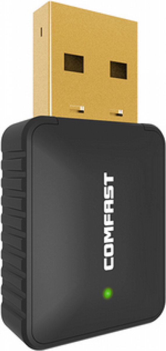 Comfast - WiFi Adapter 600Mbps Dual-band 2.4GHz USB - WiFi dongle ontvanger / Mac Linux Windows (XP/7/8/10)