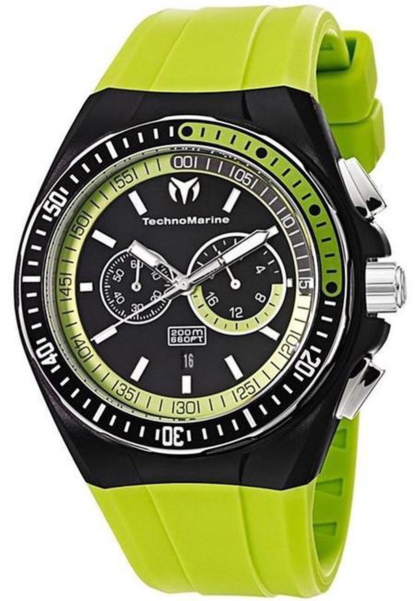 Reloj cab.technomarine cro.y cor.verde 110019 Mannen Quartz horloge