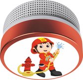 ELRO Smoke Detector Kids Fireman FS8110 - Avec 10 ans de batterie - Conforme à la norme EN14604