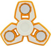 Fidget spinner Oranje/goud wit hand