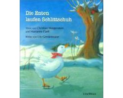 Die Enten laufen Schlittschuh