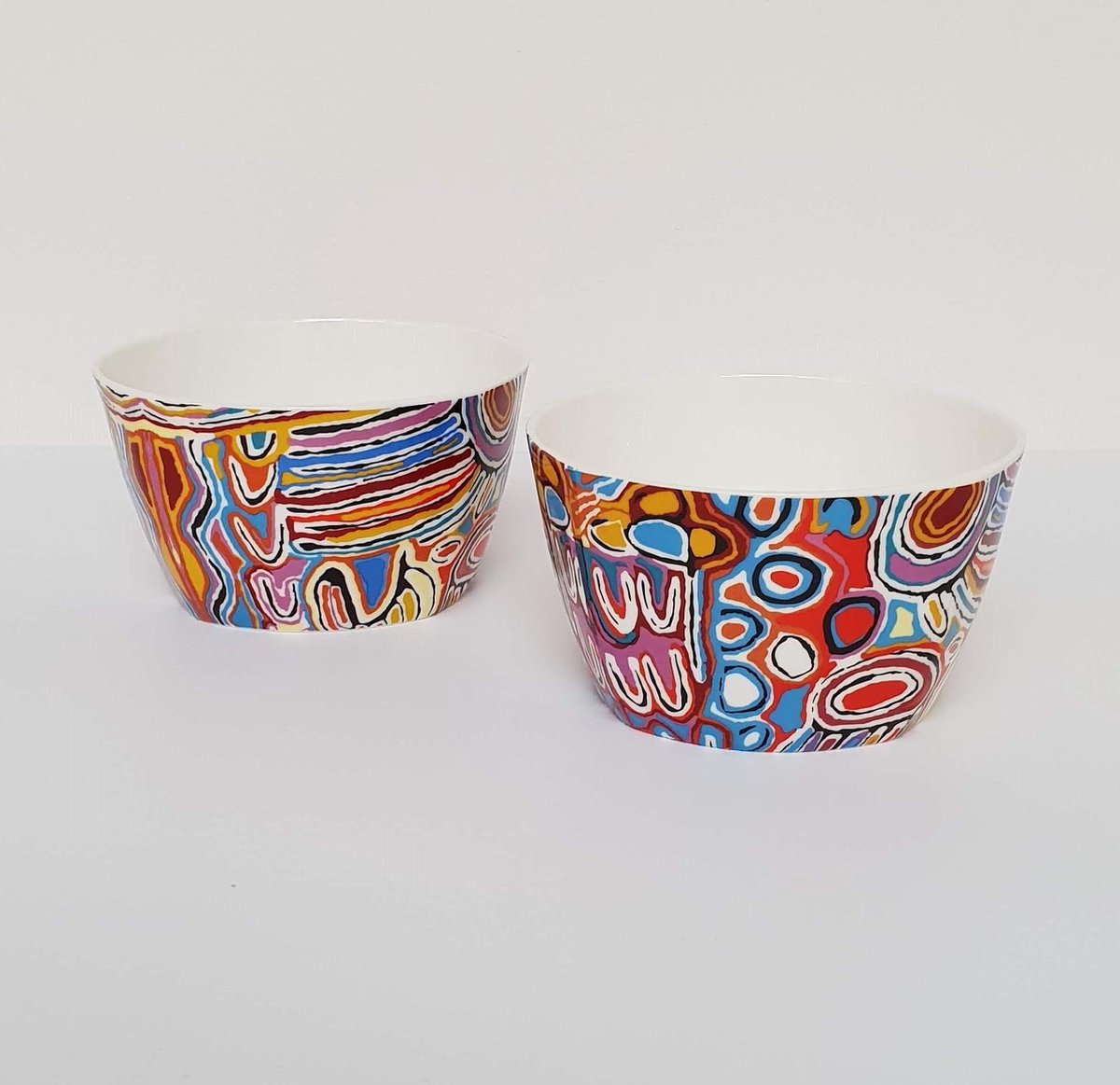 Designkommen set van 2 - Judy Napangardi Watson - Aboriginal collectie