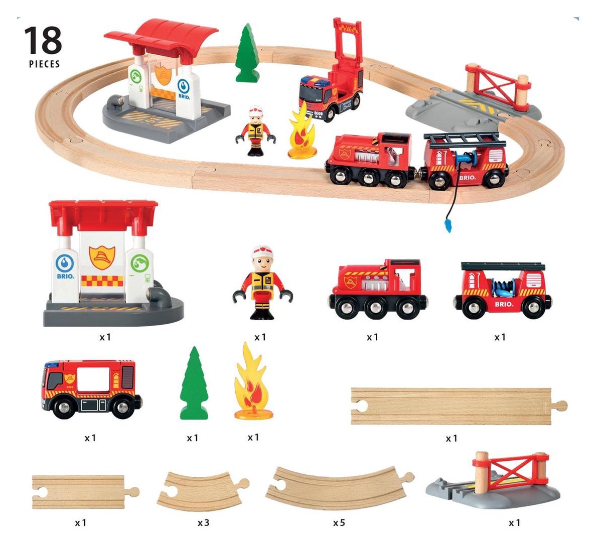BRIO Treinset bij de brandweer - 33815 — afbeelding 6