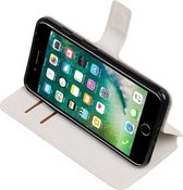 Wit Apple iPhone 7 Plus  / 8 Plus TPU wallet case booktype hoesje HM Book
