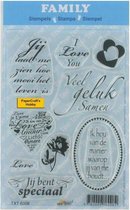 Clear stempel uit de serie Family 10 cm x 15 cm [ Love ]