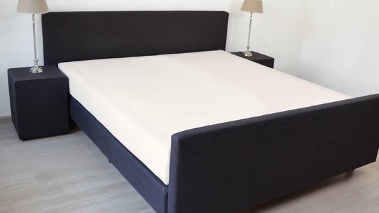 Snoozing - Hoeslaken - extrêmement élevé - Simple - 90x220 cm - percale de coton - Ivoire