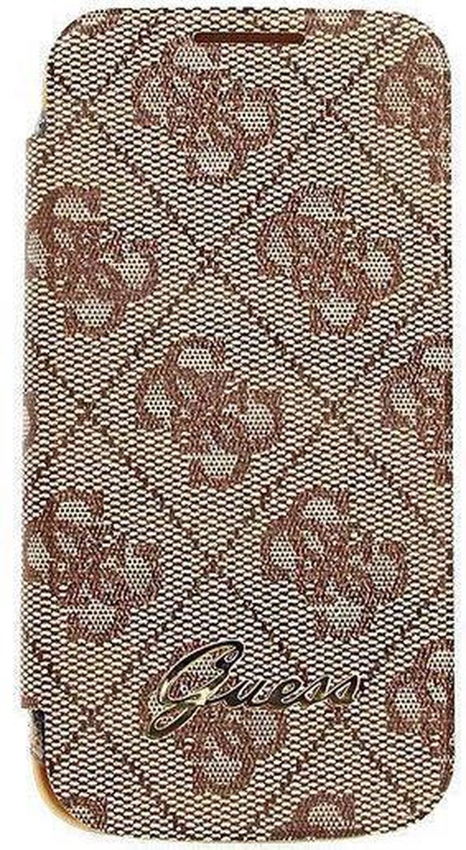 Guess Battery Cover Bookcase Samsung Galaxy S4 Mini Brown