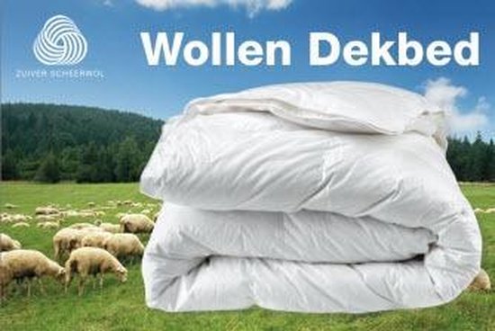 Texel wol enkel dekbed - Wit - Lits-jumeaux (240x220 cm) | bol.com