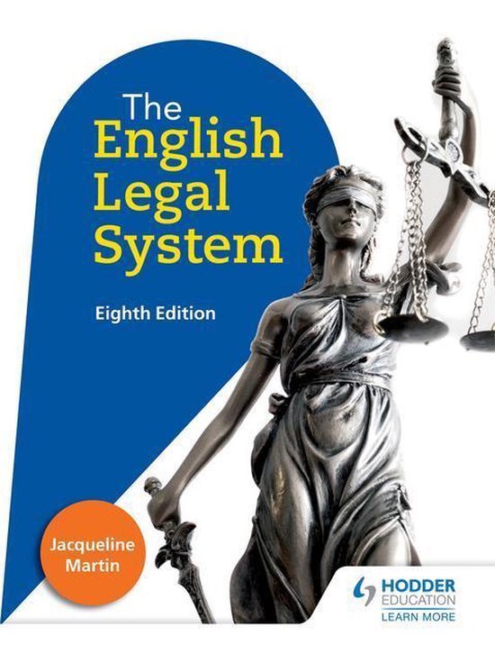 English Legal System Eighth Edition - cover