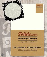 Fohde Hoeslaken Katoenen hoeslaken - 180 X 220 cm - Beige