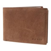 Old West Heren Portemonnee Hunter Leer Bruin - Billfold - RFID