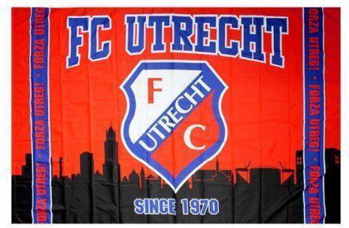 bol.com | Fc utrecht Vlag fcu skyline 150x220cm
