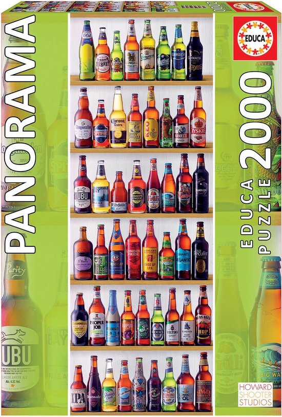 Plaats Waakzaam Rodeo Legpuzzel - Panorama - 2000 stukjes - Bier uit de Hele Wereld - Educa puzzel  | bol.com