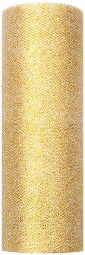 Cokes Anoi pantoffel Glitter tule stof goud 15 cm breed | bol.com