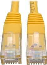 Tripp-Lite N200-015-YW Premium Cat5/5e/6 Gigabit Molded Patch Cable, 24 AWG, 550 MHz/1 Gbps (RJ45 M/M), Yellow, 15 ft. TrippLite