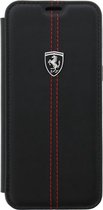 Ferrari Vertical Stripe Leather Case - Zwart voor Samsung Galaxy S8 (G950)