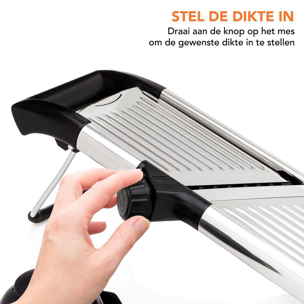 Kitchen Brothers Luxe Verstelbare Mandoline Snijder - RVS Snij Machine -  Voor Groente... | bol.com