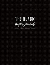 The Black Paper Journal - Dot Grid Notebook