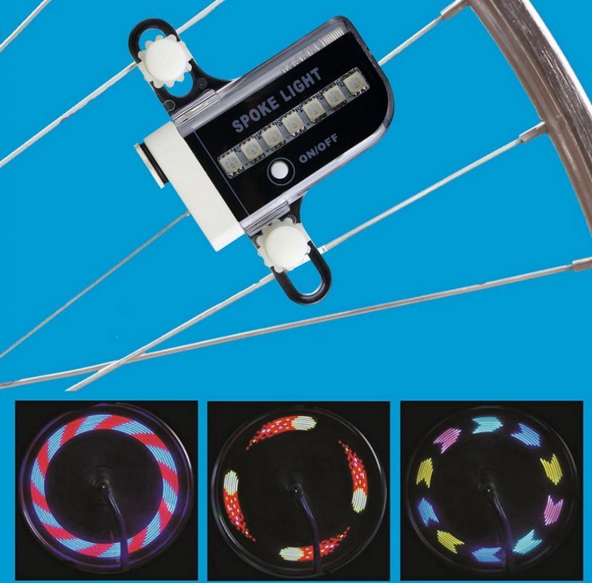 Firefly LED - Éclairage de roue de vélo - Montage sur valve - Lot de 2 -  Rose