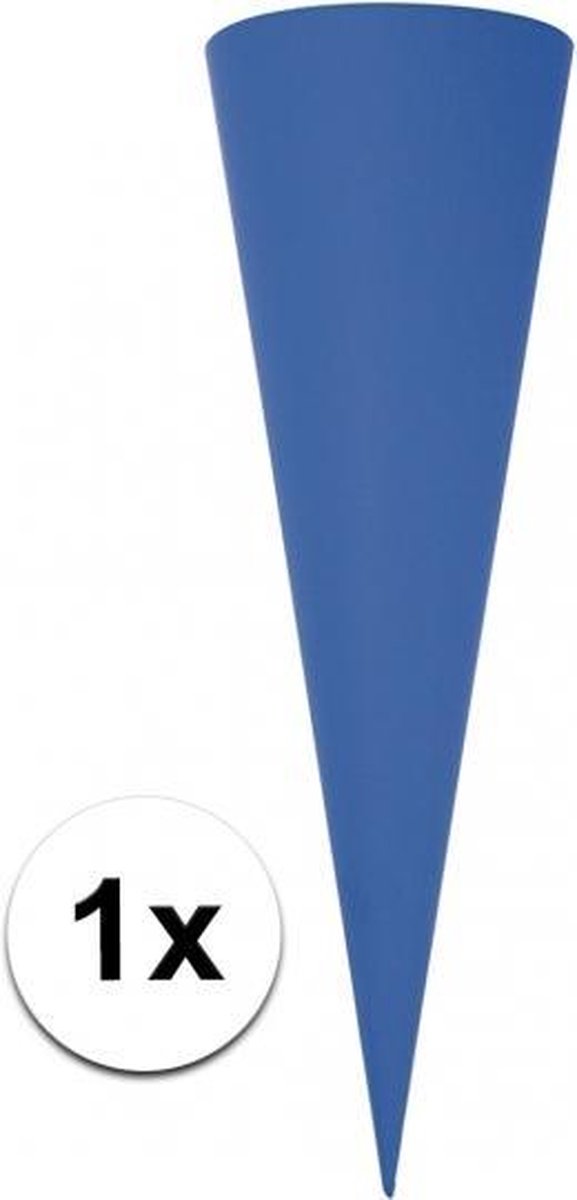Puntvormige knutsel schoolzak blauw 70cm