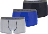 Emporio Armani Boxershort - Maat S  - Mannen - blauw/grijs/wit