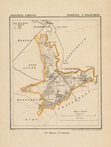 Historische kaart, plattegrond van gemeente Sint Odilienberg in Limburg uit 1867 door Kuyper van Kaartcadeau.com