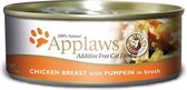 Applaws Blik Cat 156 gram Smaak - KIPFILET & POMPOEN