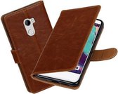 BestCases.nl HTC One X10 Pull-Up booktype hoesje Bruin