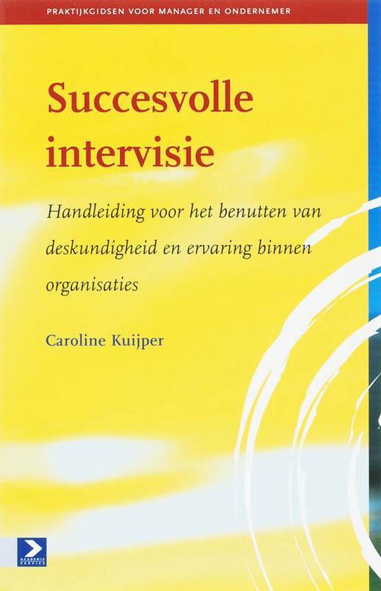 Boekkaft met gele achtergrond en de titel Succesvolle intervisie in rode letters.